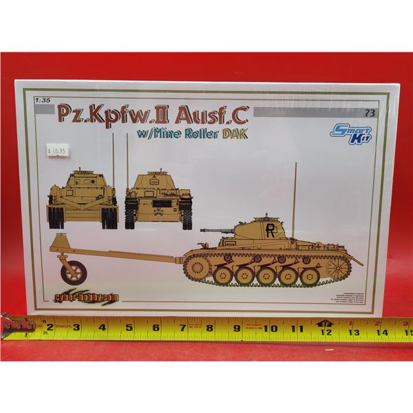Sealed Cyber Hobby Pz.Kpfw.II Ausf.C w/ Mine Roller Dak 1:35 Scale