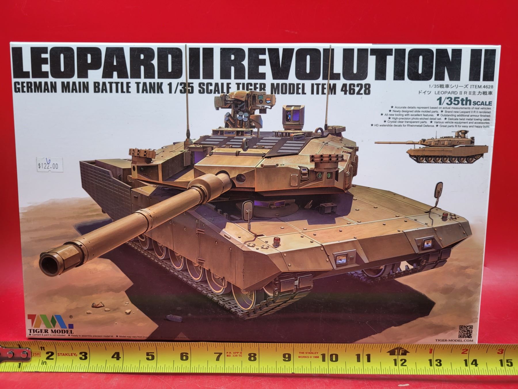 Unbuilt Tiger Model Leopard II Revolution II German Battle Tank 1:35 Scale