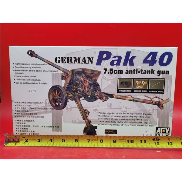 Unbuilt ARV Club German Pak 40 7.5cm Anti-tank Gun