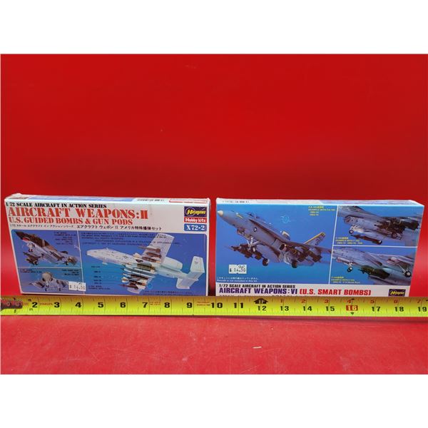 Sealed Hasegawa Aircraft Weapons Bombs, Gun Pods & Aircraft Weapons Smart Bombs 1:72 Scale