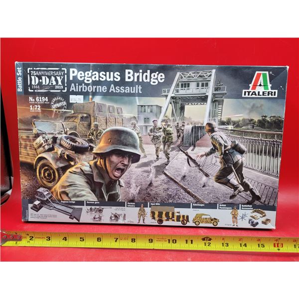 Unbuilt Italeri Pegasus Bridge Airborne Assault 1:72 Scale Model Kit