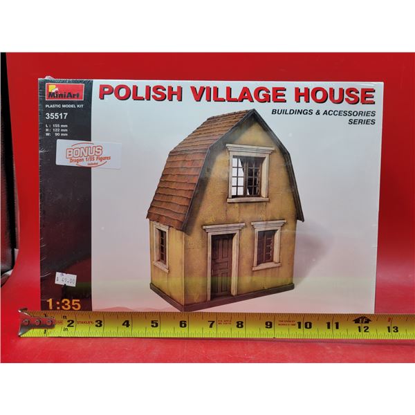 Sealed MiniArt Polish Village House 1:35 Scale Model Kit