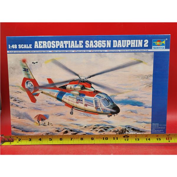 Unbuilt Trumpeter Aerospatiale SA365N Dauphin 2 1:48 Scale Model Kit