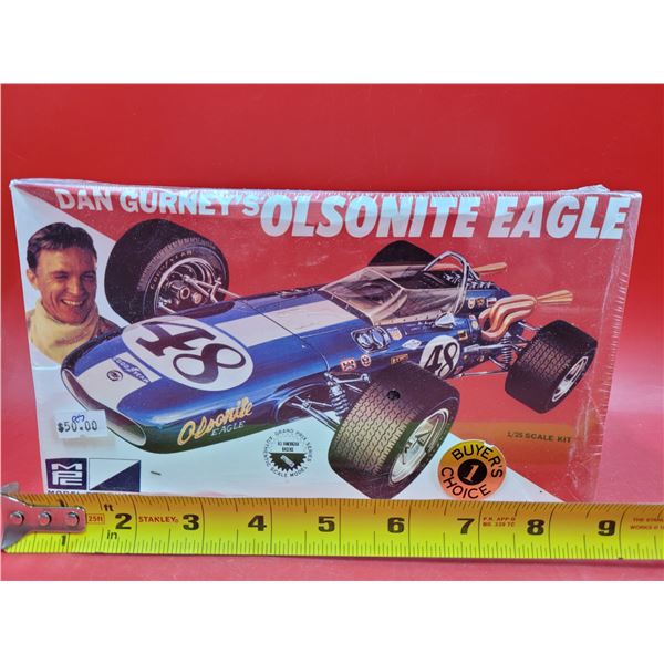 Sealed MPC Dan Gurney's Olsonite Eagle 1/25 Scale Model Kit
