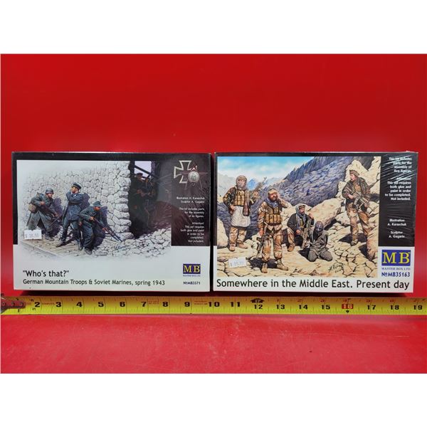 2 Sealed Master Box Model Kits (Mountain Troops & Marines, Somewhere in the Middle East)