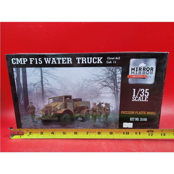 Unbuilt Mirror CMP F15 Water Truck 1/35 Scale Model Kit
