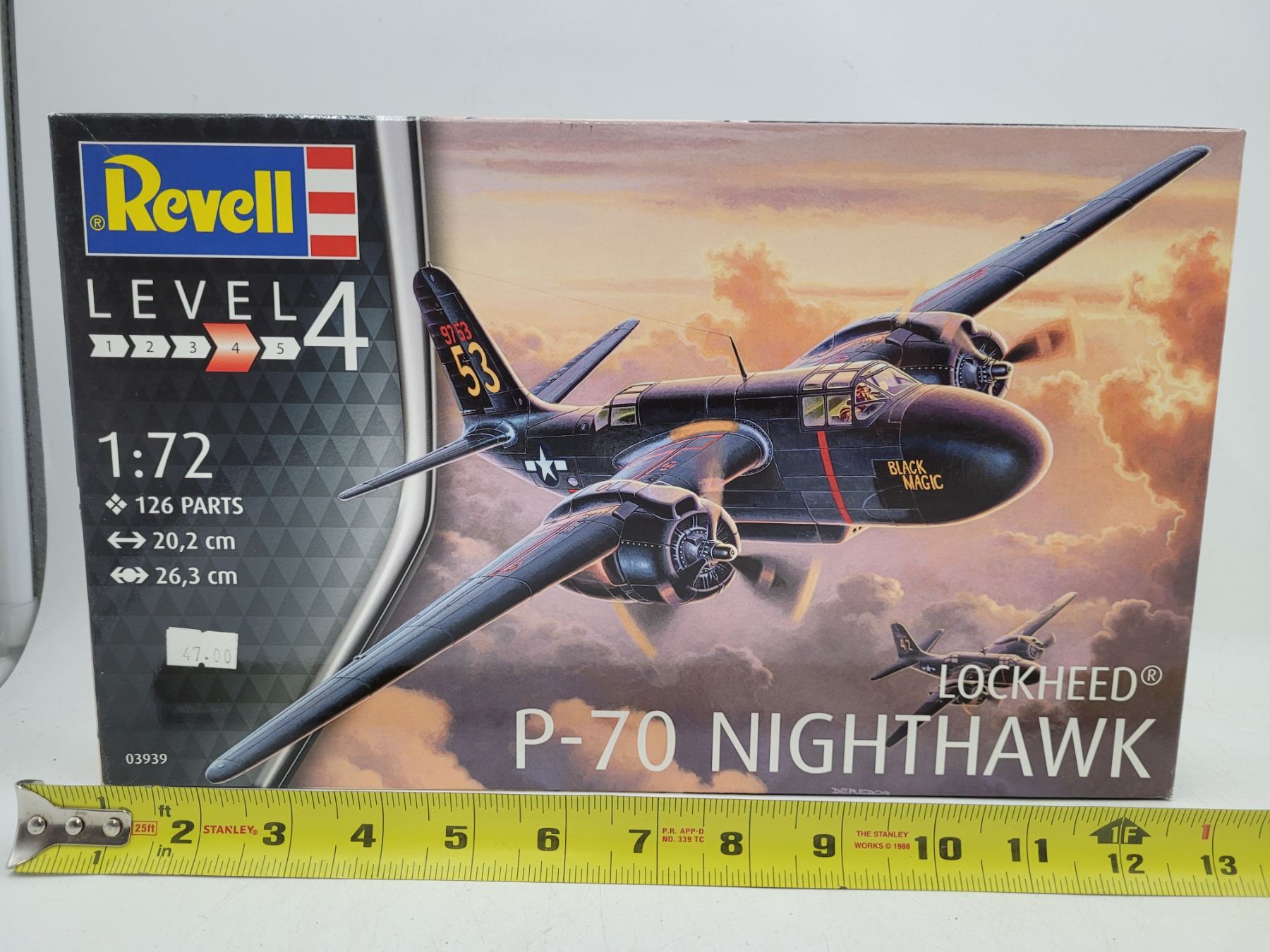 Unbuilt Revell Lockheed P-70 Nighthawk 1:72 Scale