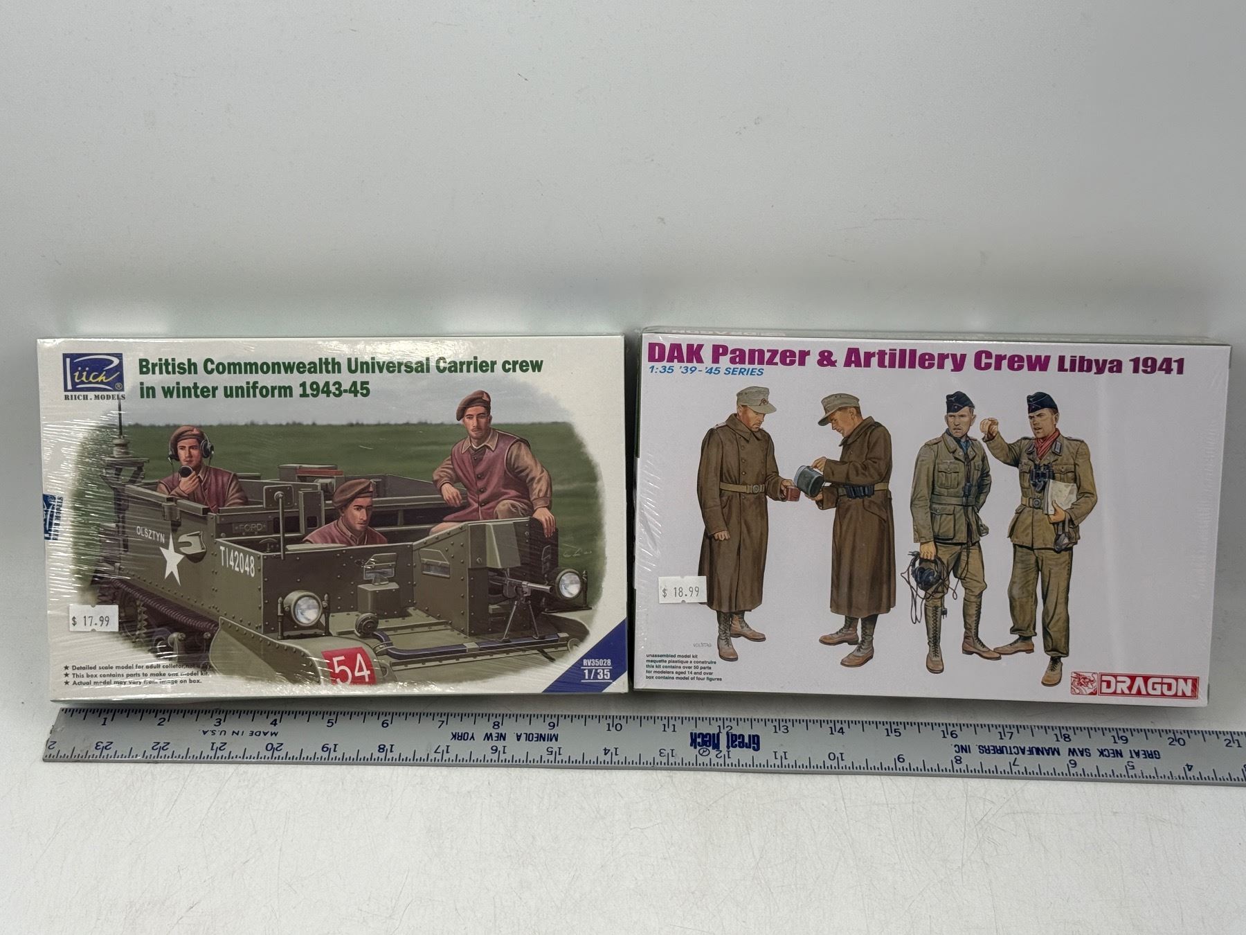 2 Sealed Military Crew Model Kits (British Commonwealth & DAK Panzer ...