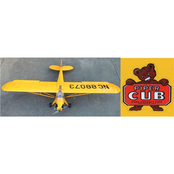 #11 RC Plane Piper Cub NC 88073  w/ Saito Engine**No Free Transport to our Edmonton Office available