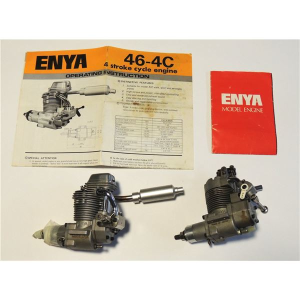 #25 Pair Enya 46-4C + 35-4C RC Aircraft Engines
