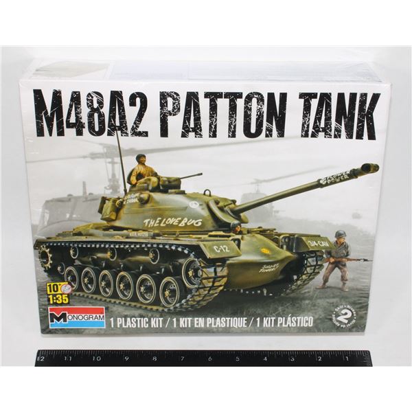 #59 Monogram 1:35 M48A2 Patton Tank Model Kit