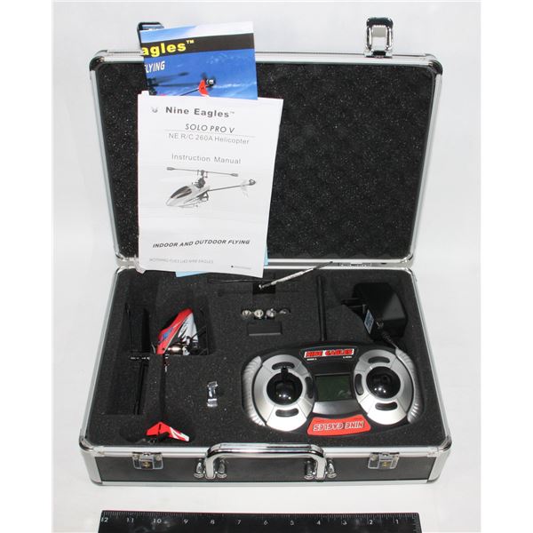 #103 Nine Eagles Solo Pro V RC Helicopter in Case