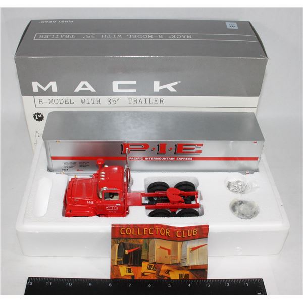 #110 First Gear Diecast Mack R-Model +35' Trailer