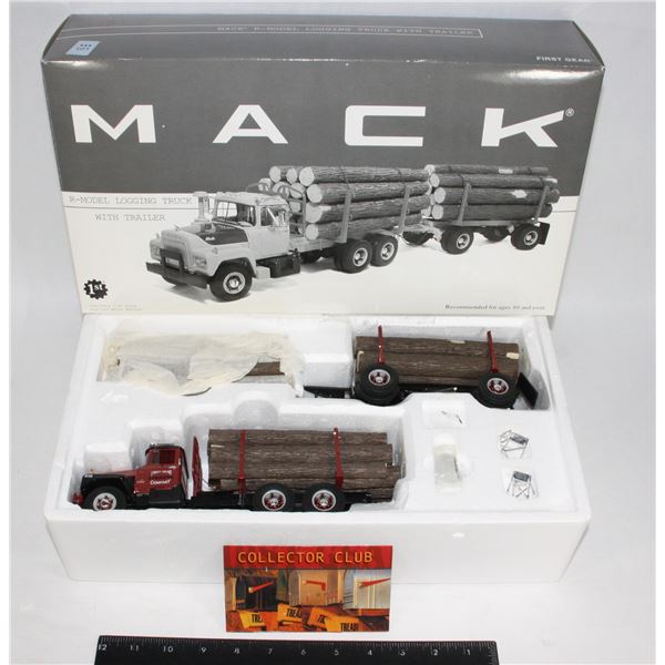 #111 First Gear Diecast Mack R-Model Logging Truck