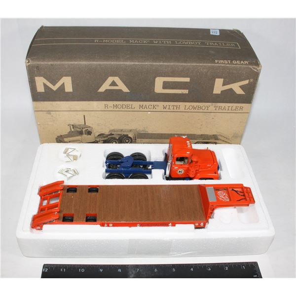 #112 First Gear Diecast Mack R-Model Lowboy
