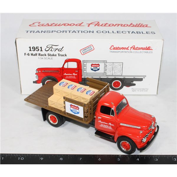 #136 1:34 Diecast Ford American Flyer Trains Truck