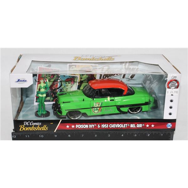 #144 Diecast DC Comics Poison Ivy & 1953 Chevrolet