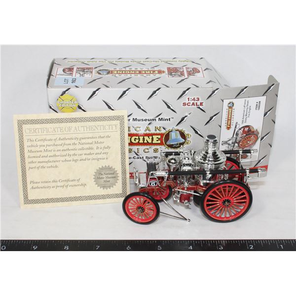 #163 1:43 Scale 1886 Steam Fire Engine Boxed