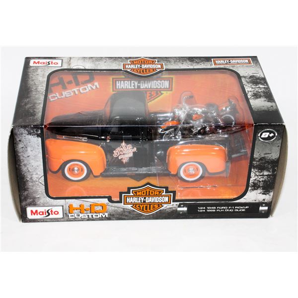 #186 1:24 Harley-Davidson 1948 Ford F-1 Pickup