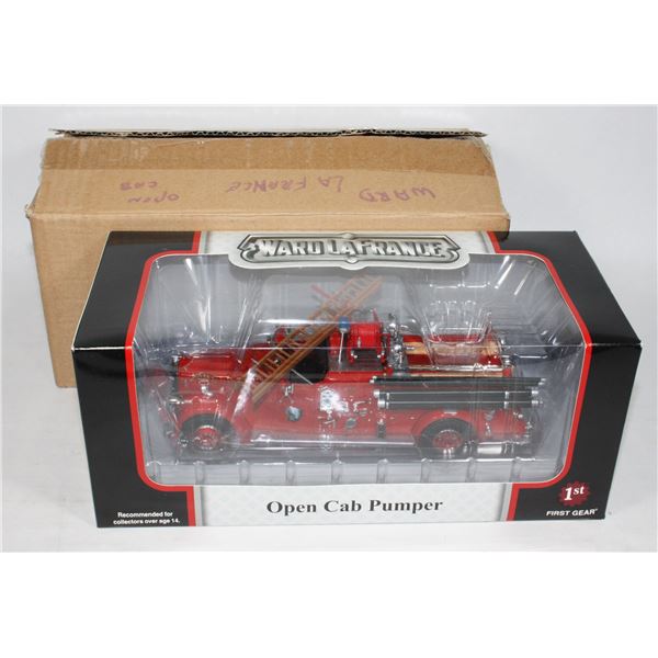 #193 1:34 Diecast Open Cab Pumper Fire Truck