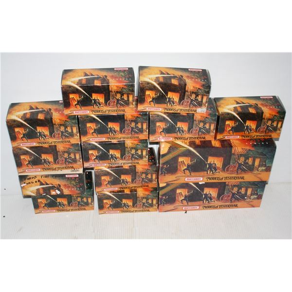 #226 Boxed Lot 15 Matchbox Fire Trucks Ambulance