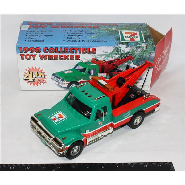 #253 7 Eleven Diecast 1998 Toy Wrecker w/ Sound
