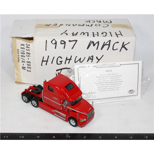 #263 Diecast 1997 Mack Highway Tractor