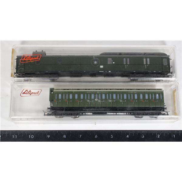 #461 Lot of 2 HO Scale Lilipit Train Cars