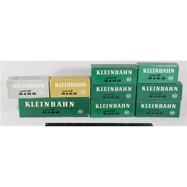 #467 Lot of 9 KLEINBAHN Boxed HO Scale Trains