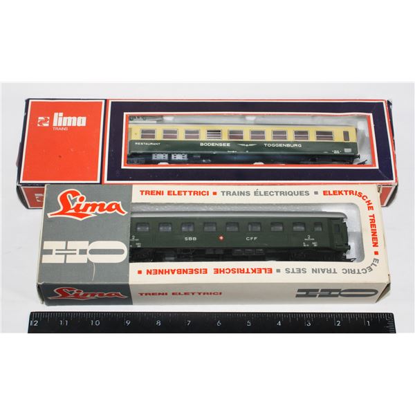 #486 HO Scale Lima Train Cars 9054 9106 Italian