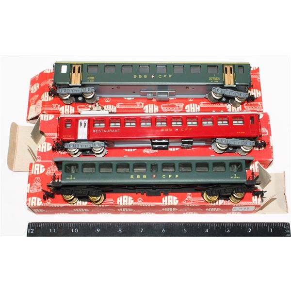 #488 HO Scale HAG Swiss Made Lot Passenger Cars