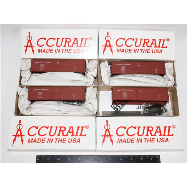 #496 HO Scale CCURAIL Made in USA Lot of 4