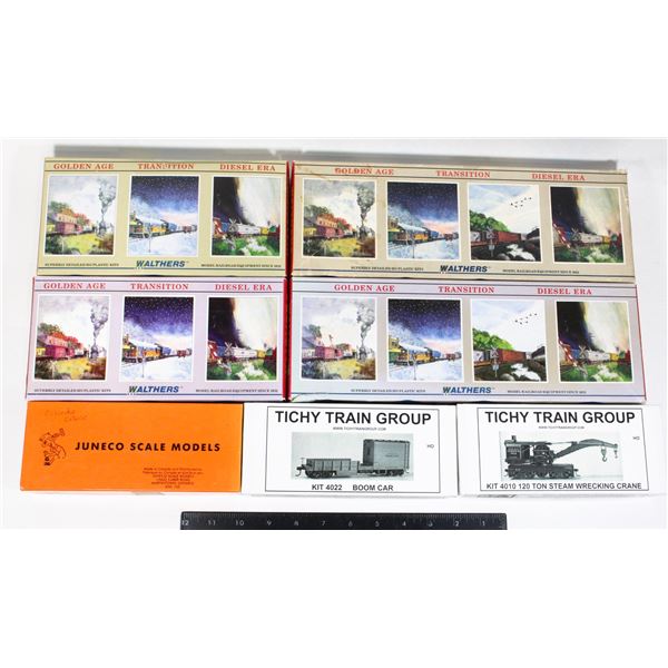 #498 HO Scale Plastic Model Kit Lot of 7 Walthers