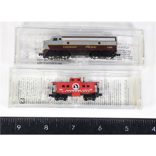 #499 Z Scale Micro-Trains Line Locomotive Caboose