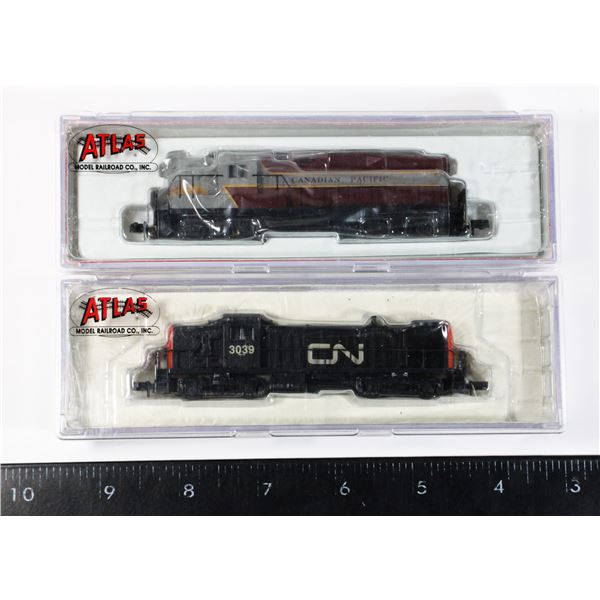 #532 N Scale Atlas Locomotive Lot of 2 Locomotives
