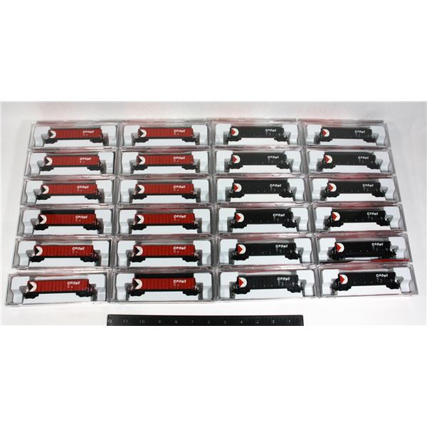 #538 Lot of 24 N Scale Canadian Pacific Coal Cars
