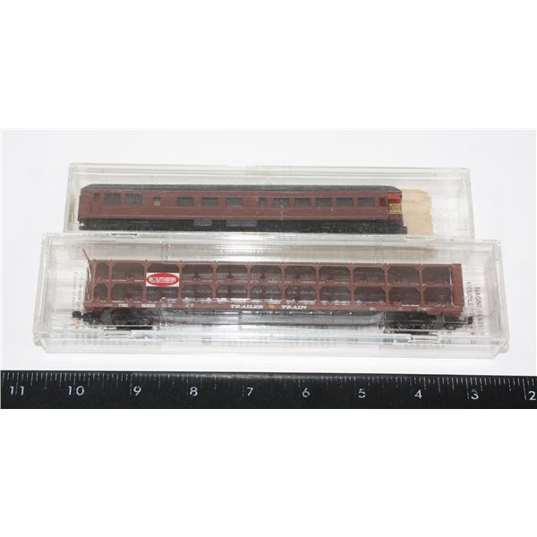 #542 N Scale Lot of 2 Micro Trains and Riverossi