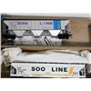 Image 2 : #557 HO Scale Soo Line 3 Locomotives + 2 Cars