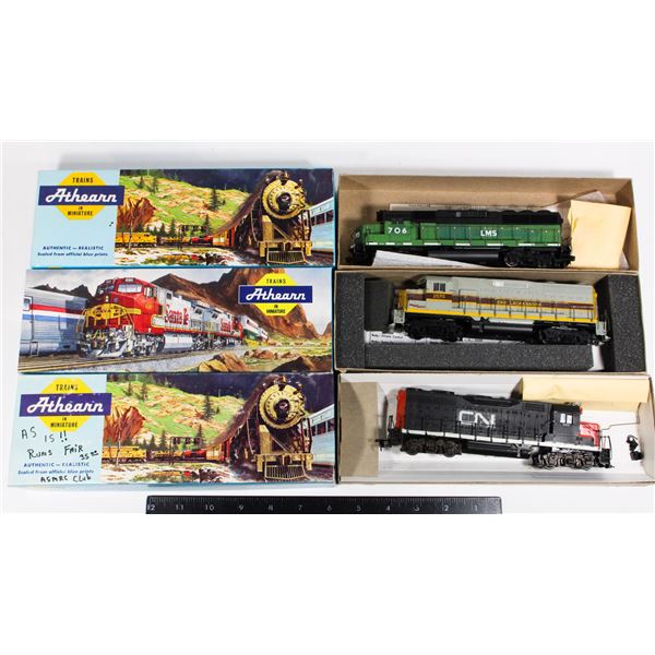 #564 HO Scale Lot of 3 Locomotives CN LMC Erie