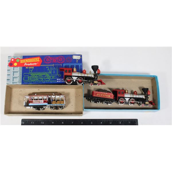 #568 N Scale Backmann Locomotives w/ cars