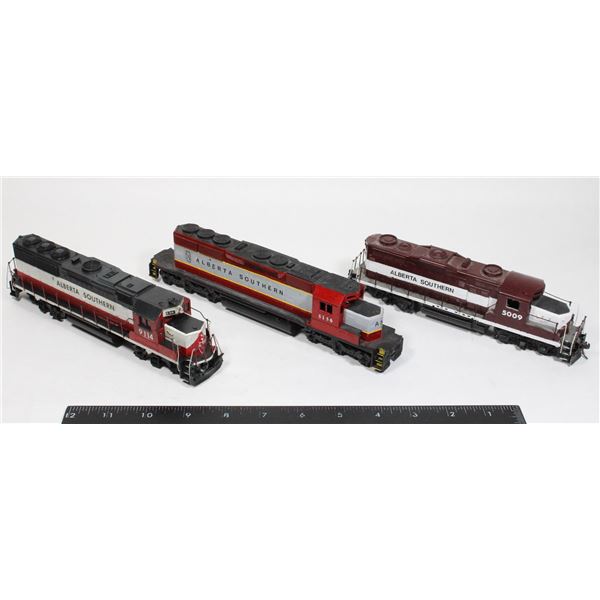 #616 HO Scale Lot 3 Alberta Southern Locomotives
