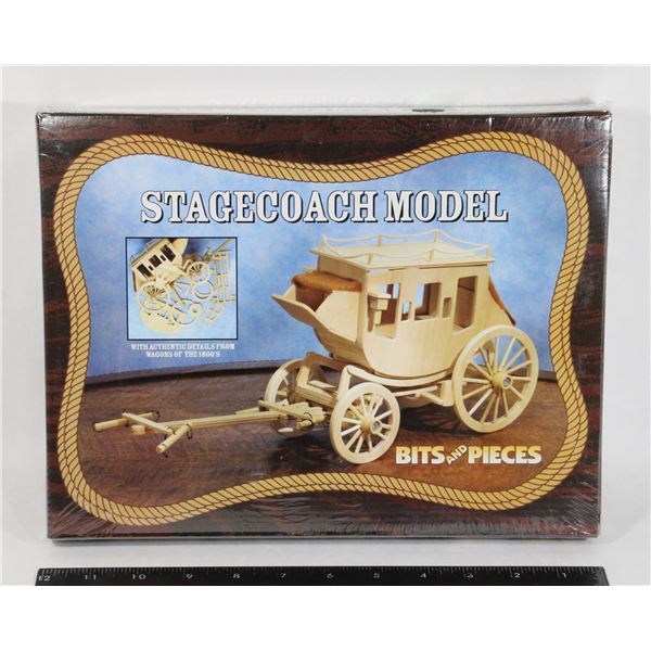 #637 Bits and Pieces Wood Stagecoach Model