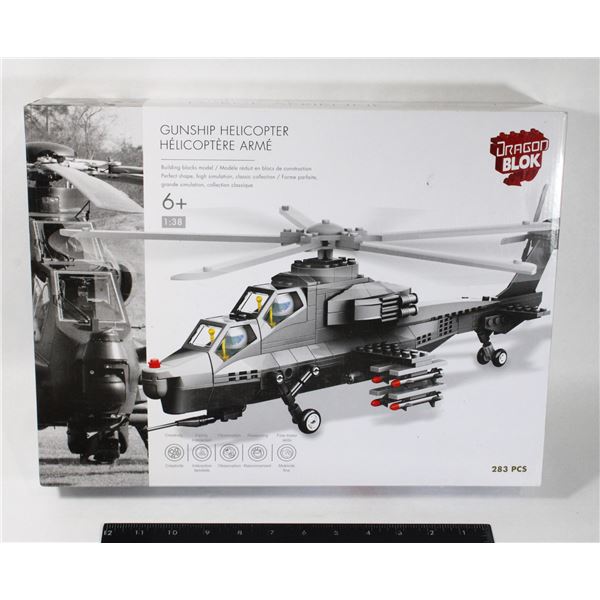 #661 Dragon Blok Gunship Helicopter Building Toy