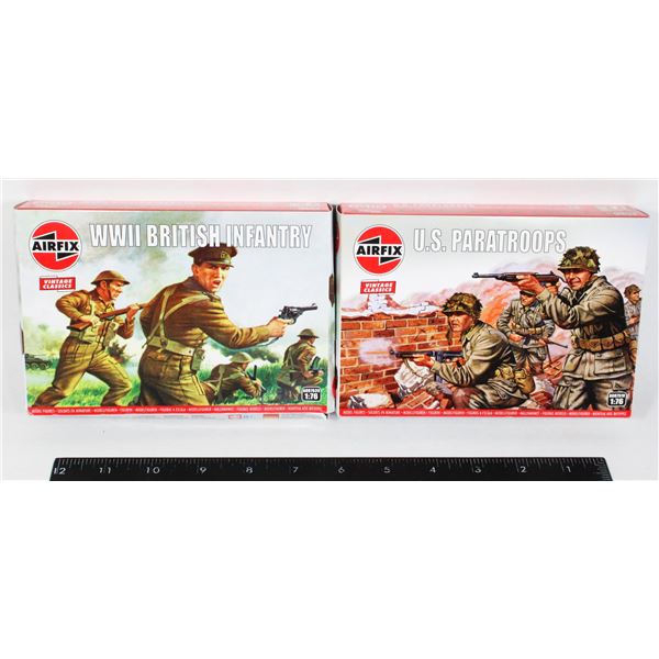 #667 1:76 Airfix British Infantry US Paratroopers