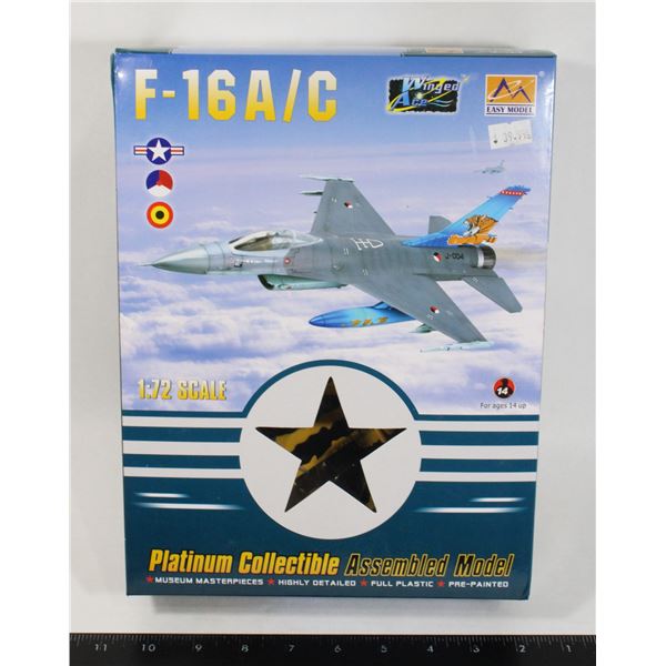 #668 1:72 Easy Model F-16 A/C Jet Model 2017