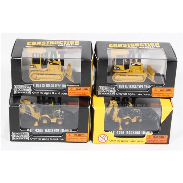 #682 Caterpiller Diecast CAT Backhoe + Tractor