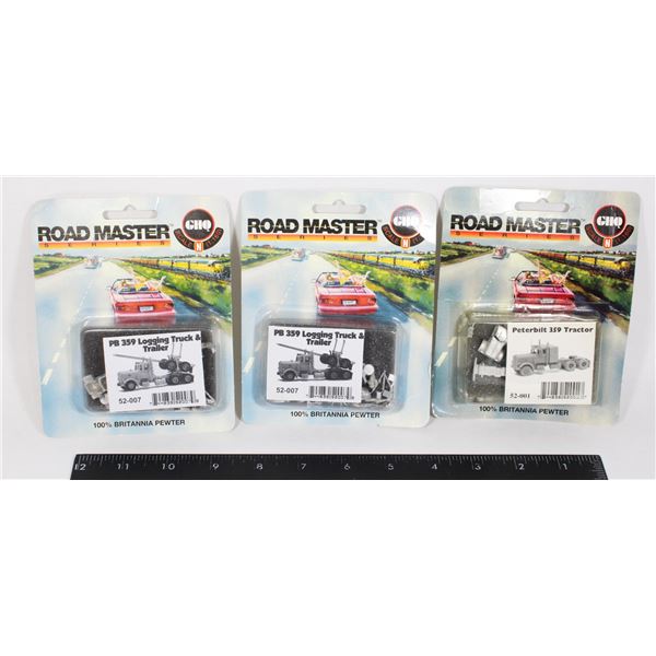 #693 N Scale Road Master Series Vehicles Pewter