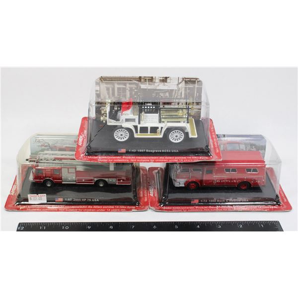 #710  AMER COM Diecast Scale Fire Engine Trucks