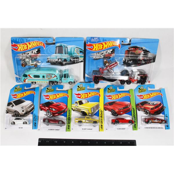 #719  Mattel Hotwheels Lot of 7 Sealed Cars