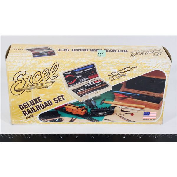 #744 Excel Deluxe Railroad Tool Set Made in USA